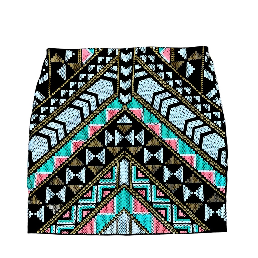 Express Sequin Mini Skirt Size Small